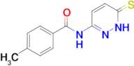 4-methyl-N-(6-sulfanylpyridazin-3-yl)benzamide
