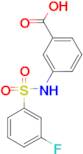 3-((3-fluorophenyl)sulfonamido)benzoic acid