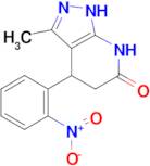 3-methyl-4-(2-nitrophenyl)-1,4,5,7-tetrahydro-6H-pyrazolo[3,4-b]pyridin-6-one