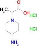 2-(4-aminopiperidin-1-yl)propanoic acid dihydrochloride