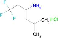 1,1,1-trifluoro-5-methylhexan-3-amine hydrochloride