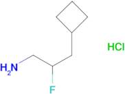 3-cyclobutyl-2-fluoropropan-1-amine hydrochloride