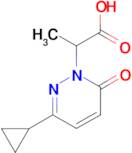 2-(3-cyclopropyl-6-oxo-1,6-dihydropyridazin-1-yl)propanoic acid