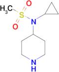 N-cyclopropyl-N-(piperidin-4-yl)methanesulfonamide