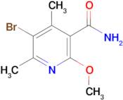 5-bromo-2-methoxy-4,6-dimethylpyridine-3-carboxamide