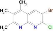 6-bromo-7-chloro-2,3,4-trimethyl-1,8-naphthyridine