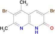 3,6-dibromo-5,7-dimethyl-1,8-naphthyridin-2-ol