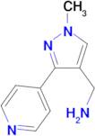 (1-methyl-3-(pyridin-4-yl)-1H-pyrazol-4-yl)methanamine