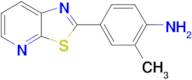 (2-methyl-4-[1,3]thiazolo[5,4-b]pyridin-2-ylphenyl)amine