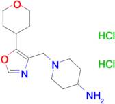 1-{[5-(oxan-4-yl)-1,3-oxazol-4-yl]methyl}piperidin-4-amine dihydrochloride