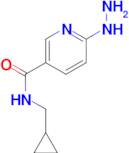 N-(cyclopropylmethyl)-6-hydrazinylpyridine-3-carboxamide