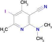 2-(dimethylamino)-5-iodo-4,6-dimethylpyridine-3-carbonitrile