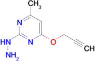 2-hydrazinyl-4-methyl-6-(prop-2-yn-1-yloxy)pyrimidine