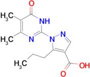 1-(4,5-dimethyl-6-oxo-1,6-dihydropyrimidin-2-yl)-5-propyl-1H-pyrazole-4-carboxylic acid