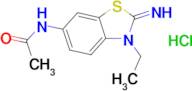 N-(3-ethyl-2-imino-2,3-dihydrobenzo[d]thiazol-6-yl)acetamide hydrochloride