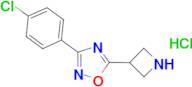 5-azetidin-3-yl-3-(4-chlorophenyl)-1,2,4-oxadiazole hydrochloride