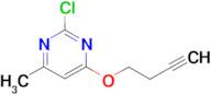 4-(but-3-yn-1-yloxy)-2-chloro-6-methylpyrimidine