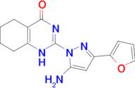 2-[5-amino-3-(furan-2-yl)-1H-pyrazol-1-yl]-3,4,5,6,7,8-hexahydroquinazolin-4-one
