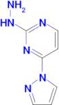 2-hydrazinyl-4-(1H-pyrazol-1-yl)pyrimidine