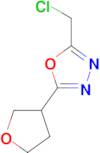 2-(chloromethyl)-5-(oxolan-3-yl)-1,3,4-oxadiazole