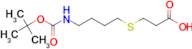 3-[(4-{[(tert-butoxy)carbonyl]amino}butyl)sulfanyl]propanoic acid