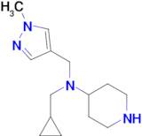 N-(cyclopropylmethyl)-N-[(1-methyl-1H-pyrazol-4-yl)methyl]piperidin-4-amine