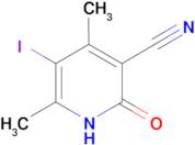 2-hydroxy-5-iodo-4,6-dimethylpyridine-3-carbonitrile