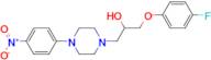 1-(4-fluorophenoxy)-3-[4-(4-nitrophenyl)piperazin-1-yl]propan-2-ol