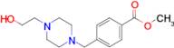 4-[4-(2-hydroxy-ethyl)-piperazin-1-ylmethyl]-benzoic acid methyl ester