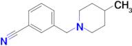 3-[(4-methylpiperidin-1-yl)methyl]benzonitrile