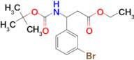 ethyl 3-(3-bromophenyl)-3-[(tert-butoxycarbonyl)amino]propanoate