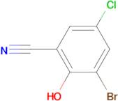 3-bromo-5-chloro-2-hydroxybenzonitrile
