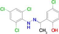 1-(5-chloro-2-hydroxyphenyl)ethanone (2,4,6-trichlorophenyl)hydrazone