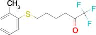 6-(2-Methylphenylthio)-1,1,1-trifluoro-hexan-2-one