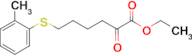 6-(2-Methylphenylthio)-2-oxo-hexanoic acid ethyl ester