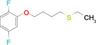 4-(2,5-Difluorophenoxy)butyl ethyl sulfide