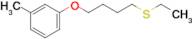 4-(3-Methylphenoxy)butyl ethyl sulfide