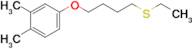 4-(3,4-Dimethylphenoxy)butyl ethyl sulfide