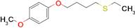 4-(4-Methoxyphenoxy)butyl ethyl sulfide