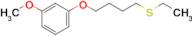 4-(3-Methoxyphenoxy)butyl ethyl sulfide