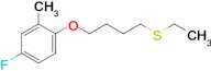 4-(4-Fluoro-2-methylphenoxy)butyl ethyl sulfide