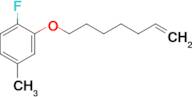 7-(2-Fluoro-5-methylphenoxy)hept-1-ene