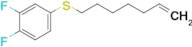 7-(3,4-Difluorophenylthio)hept-1-ene