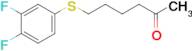 6-(3,4-Difluorophenylthio)hexan-2-one