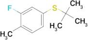 tert-Butyl (3-fluoro-4-methylphenyl) sulfide