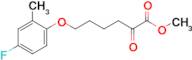 6-(4-Fluoro-2-methylphenoxy)-2-oxo-hexanoic acid methyl ester