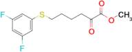 6-(3,5-Difluorophenylthio)-2-oxo-hexanoic acid methyl ester