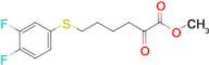 6-(3,4-Difluorophenylthio)-2-oxo-hexanoic acid methyl ester