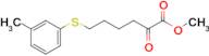 6-(3-Methylphenylthio)-2-oxo-hexanoic acid methyl ester