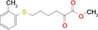 6-(2-Methylphenylthio)-2-oxo-hexanoic acid methyl ester